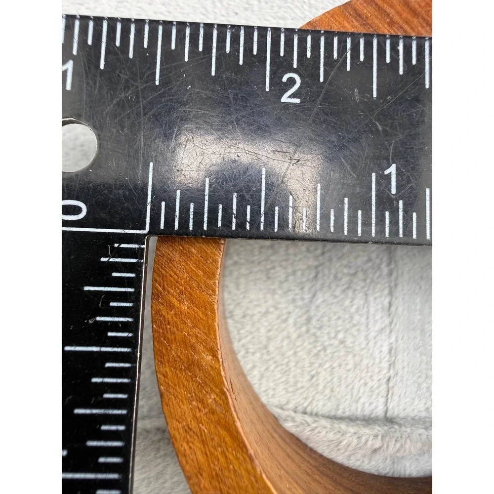Vintage Wood Bangle Bracelet‎ 8.5